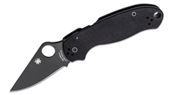 Spyderco Para 3 folding knife with CPM S45VN blade and black G-10 handle – available in Canada