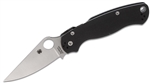 Spyderco Para Military 2 folding knife with CPM S45VN satin blade and black G-10 handle – available in Canada