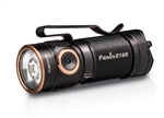 The Fenix E18R is an ultra-compact EDC flashlight with outstanding performance. Powered by one 16340 Li-ion battery, it emits a max of 750 lumens, but a CR123A lithium battery can be used as well