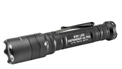 The Surefire E2D Defender Tactical light is a 1000 lumen powerful flashlight Machined from aerospace aluminum, every Defender body incorporates a crenellated Strike Bezel. the Surefire E2D ships from our warehouse in Canada