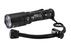 SureFire EDCL1-T dual-output everyday carry LED flashlight with 500 lumens, 5-lumen low mode, 123A battery, TIR lens, and aluminum body
