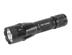 SureFire Fury Dual Fuel Tactical FURY-DFT LED flashlight with 1,500 lumens, SF18650 rechargeable battery, aluminum body, and click tailcap