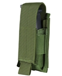 The Condor Outdoor Pistol Magazine Pouch features a universal design, to fit practically any pistol magazine. Essential elastic retention and the adjustable top hook-and-loop flap closure securely keep the magazine in place.