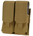 Built from durable nylon, the Condor Double M4 Mag Pouch is a reliable asset for storing your M4 and M16 magazines. Ships from Canada