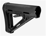 The MOE Carbine Stock - Commercial-Spec Model (Magpul Original Equipment) is a drop-in replacement buttstock for AR15/M4 carbines using Commercial-Spec sized receiver extension tubes.