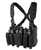 The Condor Recon Chest Rig is designed with built-in stacker/kangaroo style mag pouches to allow the user rapid, seamless access to mags for faster reloads with up to six AR/M4 mags and six pistol mags.