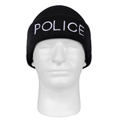 The Police Embroidered Watch Caps are the perfect cold weather hats for police officers to wear while on duty.​