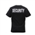 Two Sided Security T-Shirt features the word "security" printed on both the front and back in white lettering. The perfect addition to any security guard uniform in Canada. Tetragon is your number one security supply stores in Canada