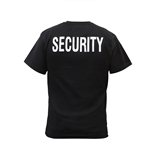Two Sided Security T-Shirt features the word "security" printed on both the front and back in white lettering. The perfect addition to any security guard uniform in Canada. Tetragon is your number one security supply stores in Canada