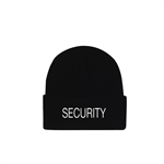 The Security Embroidered Watch Caps are the perfect cold weather hats for Security guards to wear while on duty.​