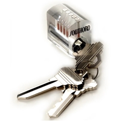 Visible Cutaway Practice Lock with Standard Pins. This see-through pin-tumbler lock is an excellent learning tool. By watching the movement of the pins as you practice your lock picking skills