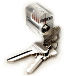 Visible Cutaway Practice Lock with Standard Pins. This see-through pin-tumbler lock is an excellent learning tool. By watching the movement of the pins as you practice your lock picking skills